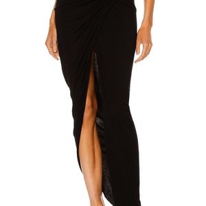 Ruched Hi-Low Skirt